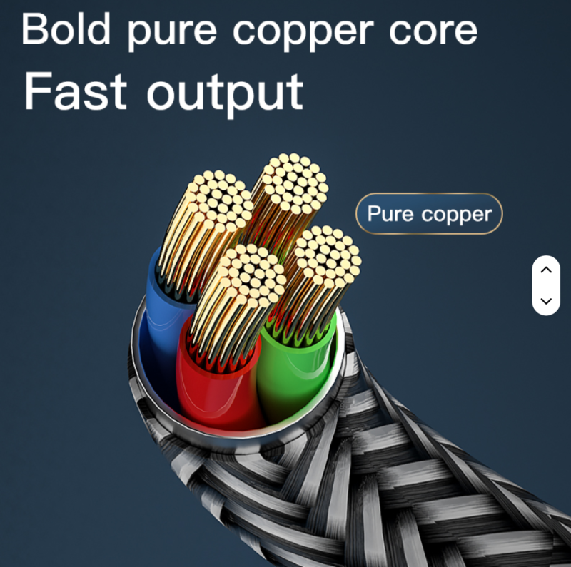 Gold-Plated Braided PD 20W USB-C to Lightning Fast Charging Cable – 1.2M/2M for iPhone 14/13/12/11/8 & Computers - Image 2